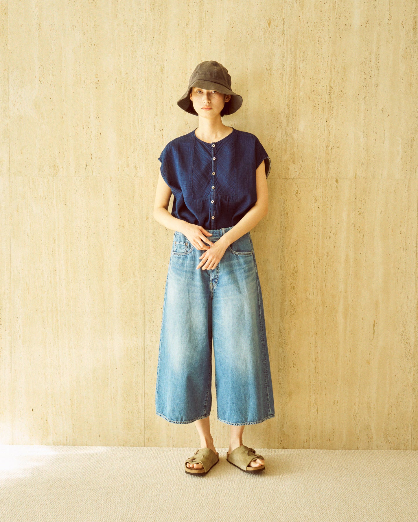 アトリエフレンチスリーブシャツ / Atlier french sleeves shirt