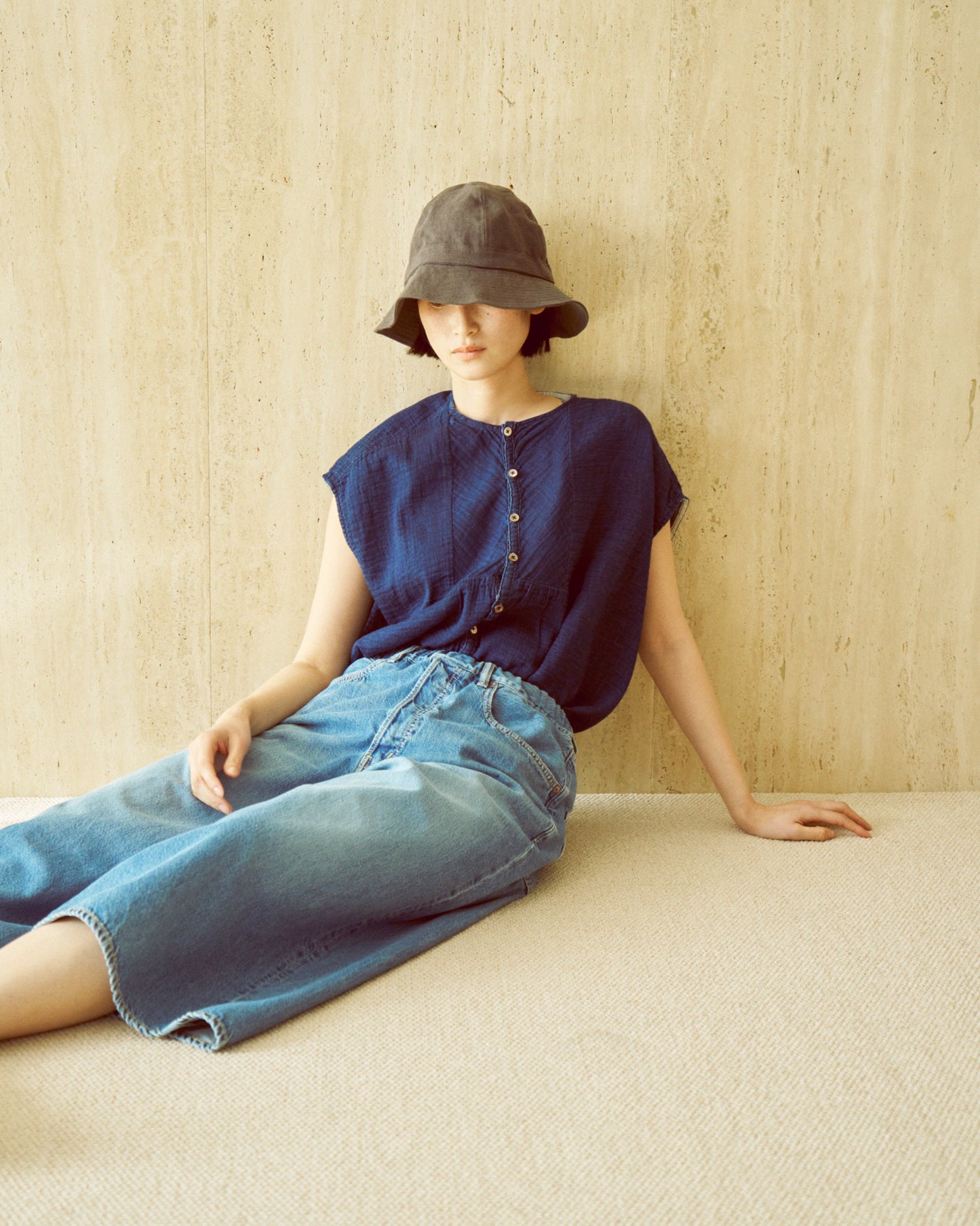 アトリエフレンチスリーブシャツ / Atlier french sleeves shirt