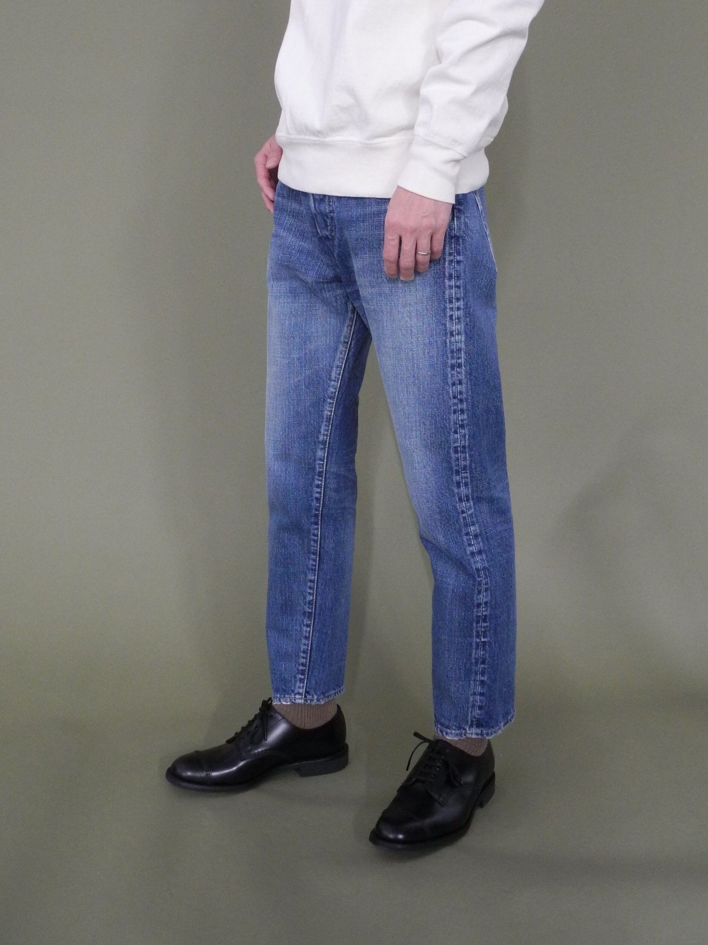 5Pカレッジフィットジーンズ ユーズドウォッシュ / 5P College fit jeans used wash