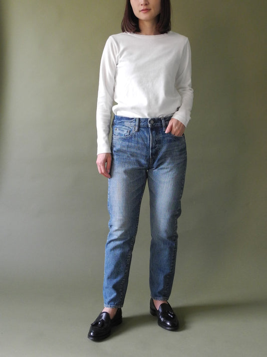 5Pカレッジフィットジーンズ  ユーズドウォッシュ / 5P College fit jeans used wash