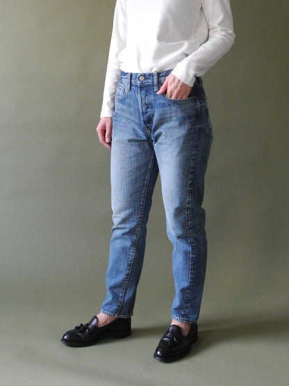 5Pカレッジフィットジーンズ  ユーズドウォッシュ / 5P College fit jeans used wash