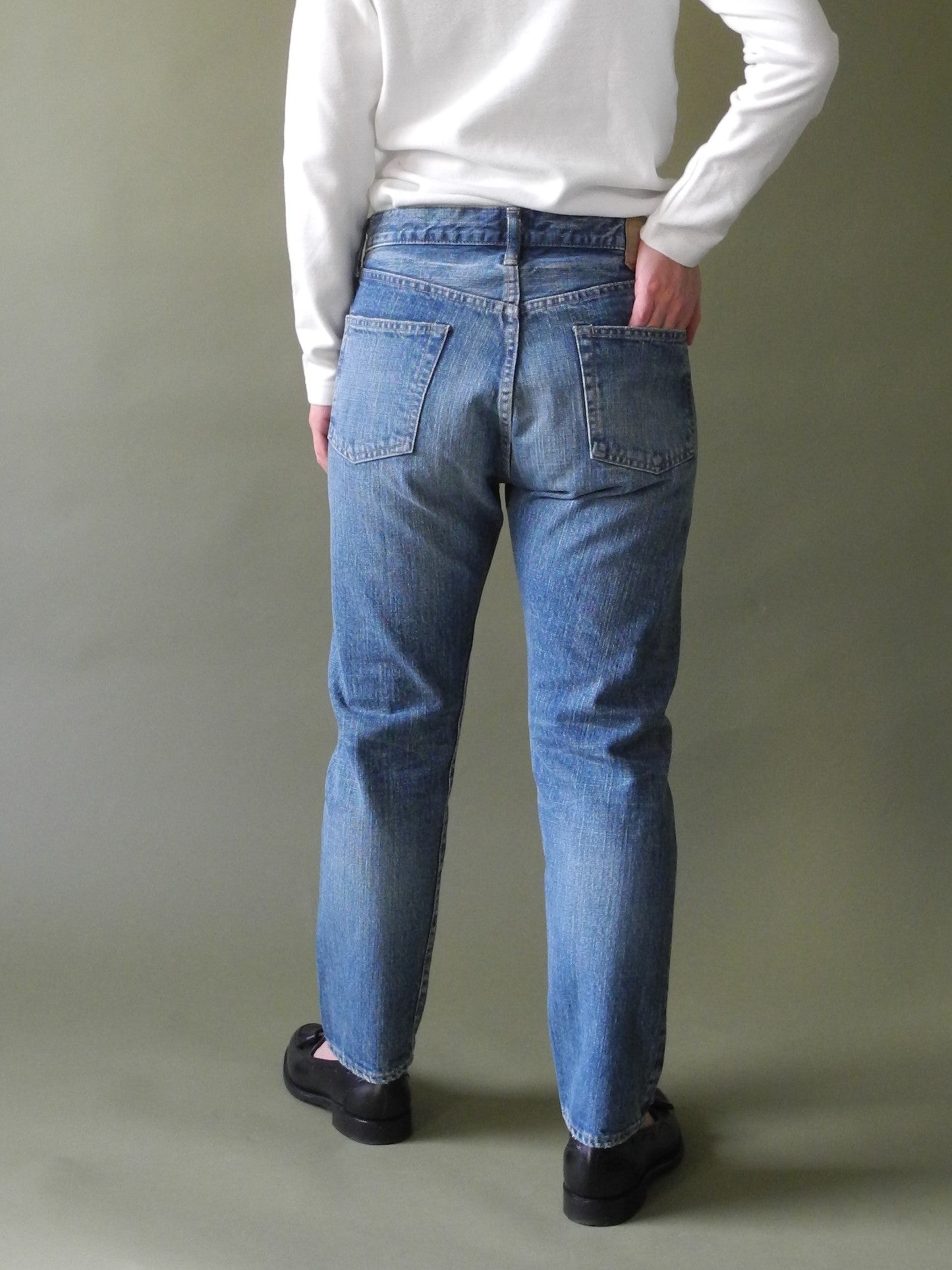 5Pカレッジフィットジーンズ  ユーズドウォッシュ / 5P College fit jeans used wash