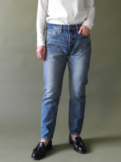 5Pカレッジフィットジーンズ  ユーズドウォッシュ / 5P College fit jeans used wash