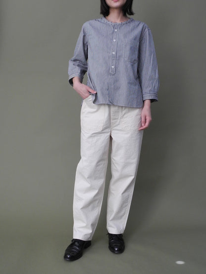 生成ネップデニムPWイージーパンツ / Natural nep denim PW easy pants