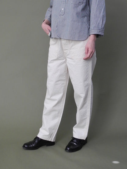 生成ネップデニムPWイージーパンツ / Natural nep denim PW easy pants