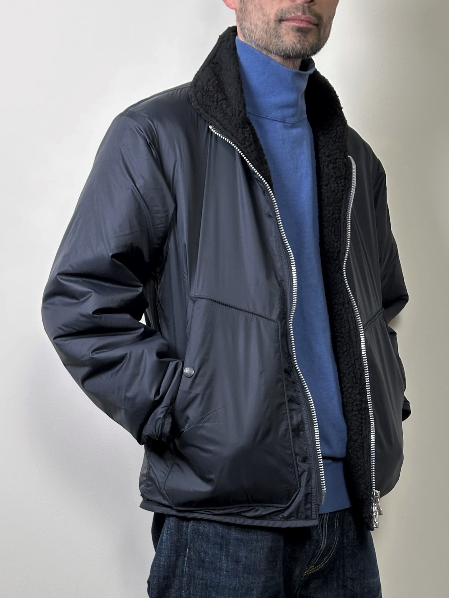 ショートジップアップブルゾン / Short zip up blouson