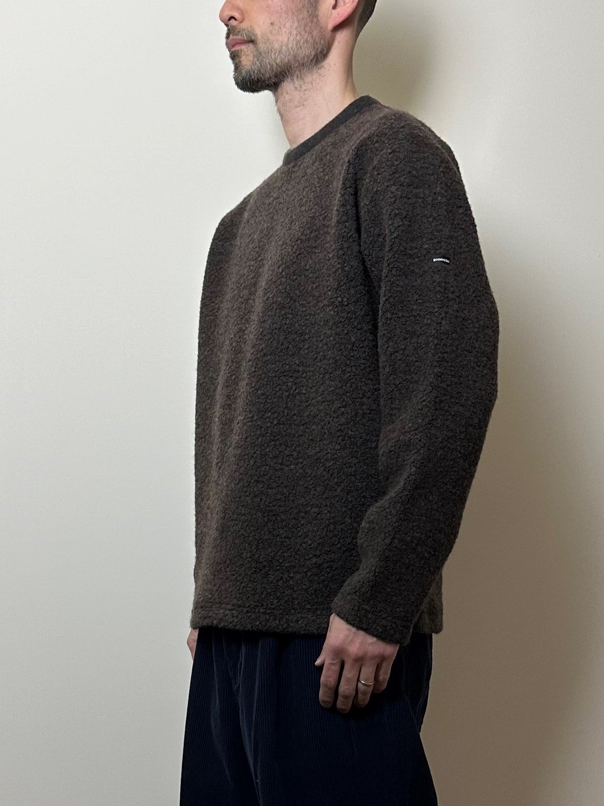 ウールパイルクルーネックトレーナー / Wool pile crew neck trainer