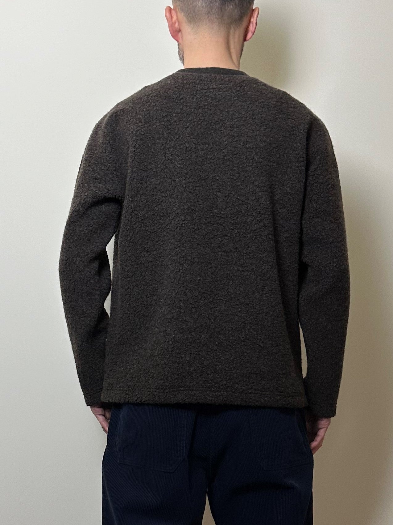 ウールパイルクルーネックトレーナー / Wool pile crew neck trainer