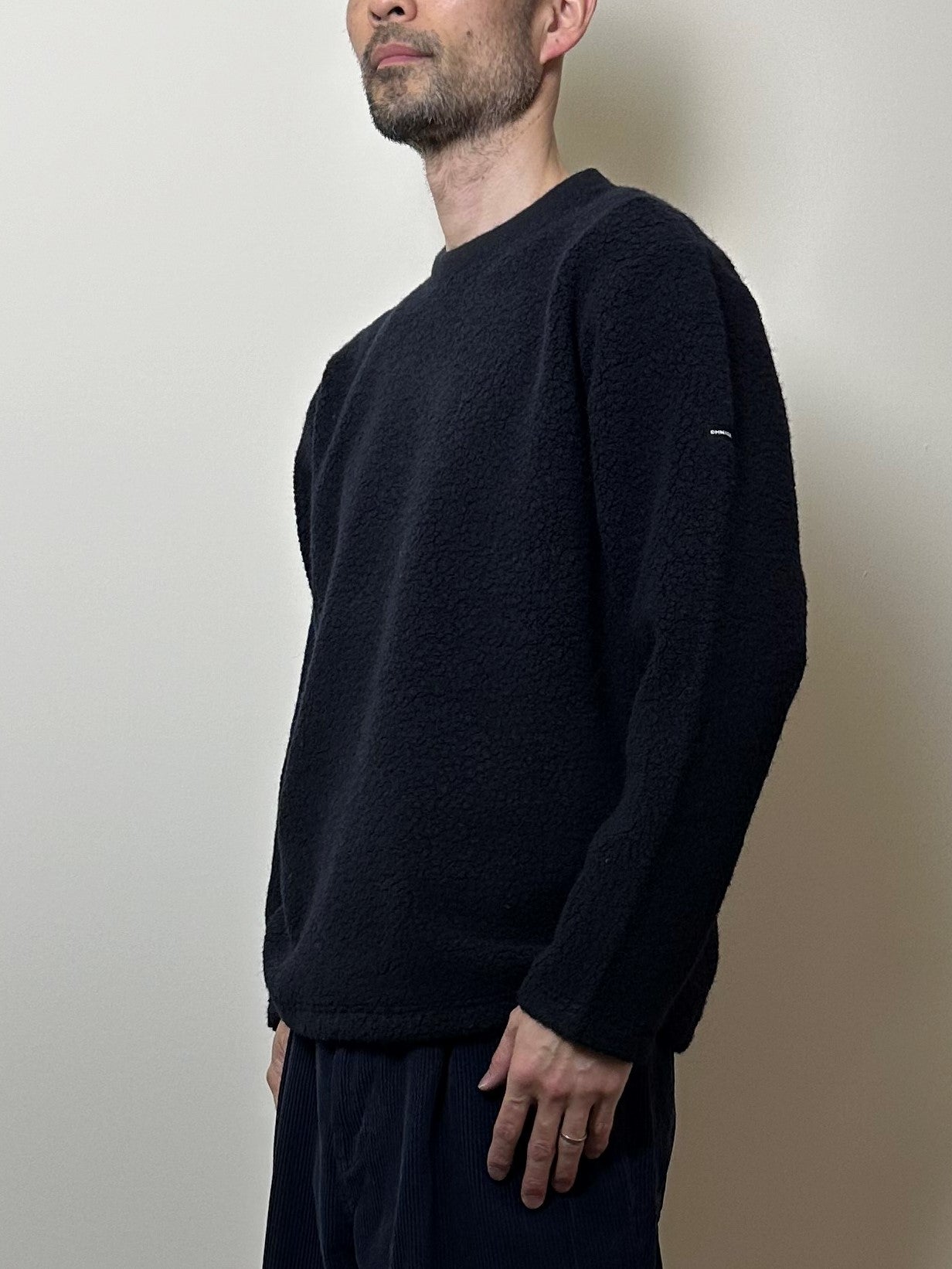 ウールパイルクルーネックトレーナー / Wool pile crew neck trainer