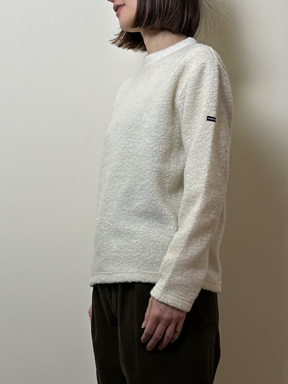 ウールパイルクルーネックトレーナー / Wool pile crew neck trainer