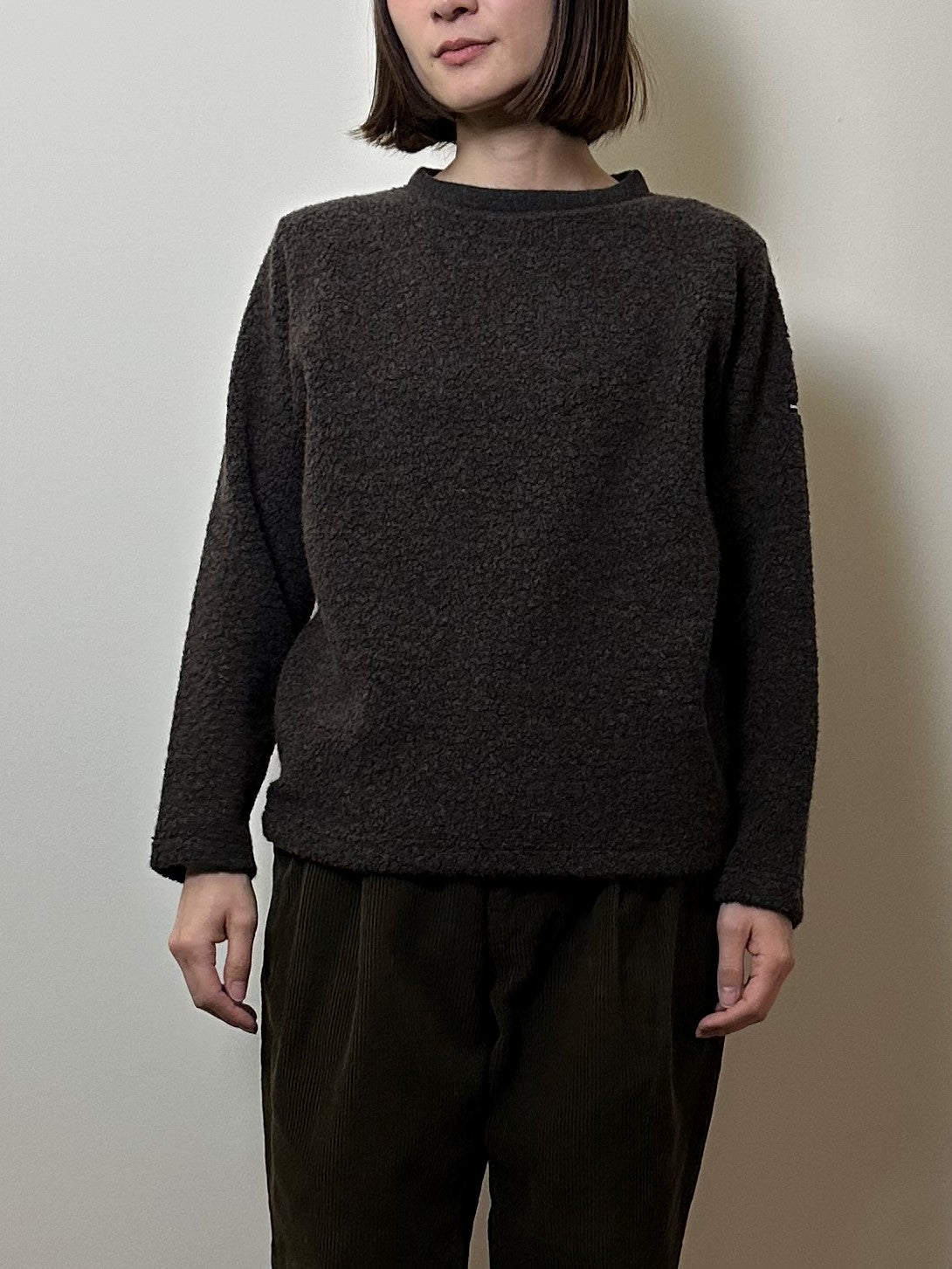 ウールパイルクルーネックトレーナー / Wool pile crew neck trainer