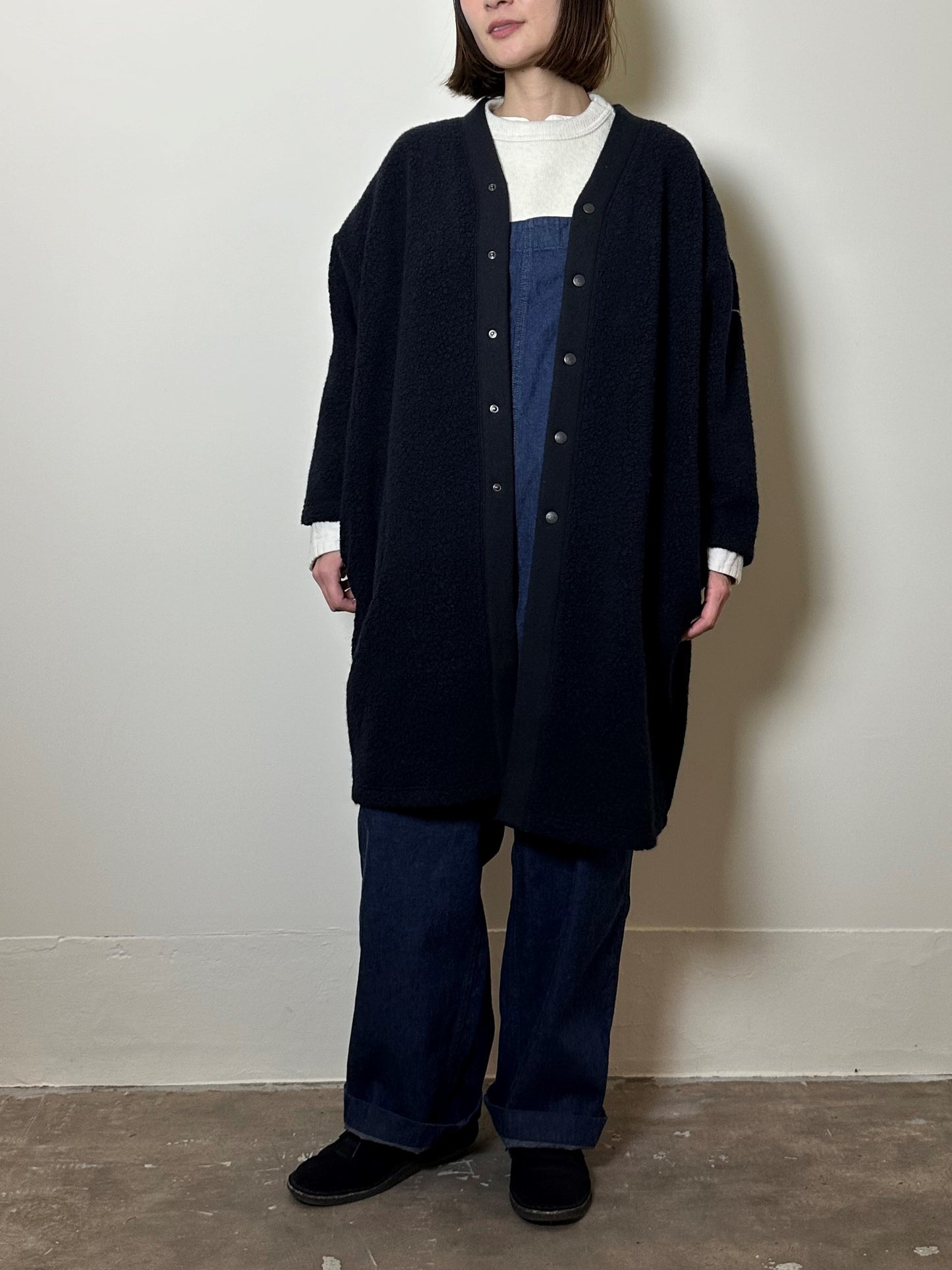 ウールパイルロングカーディガン / Wool pile long cardigan