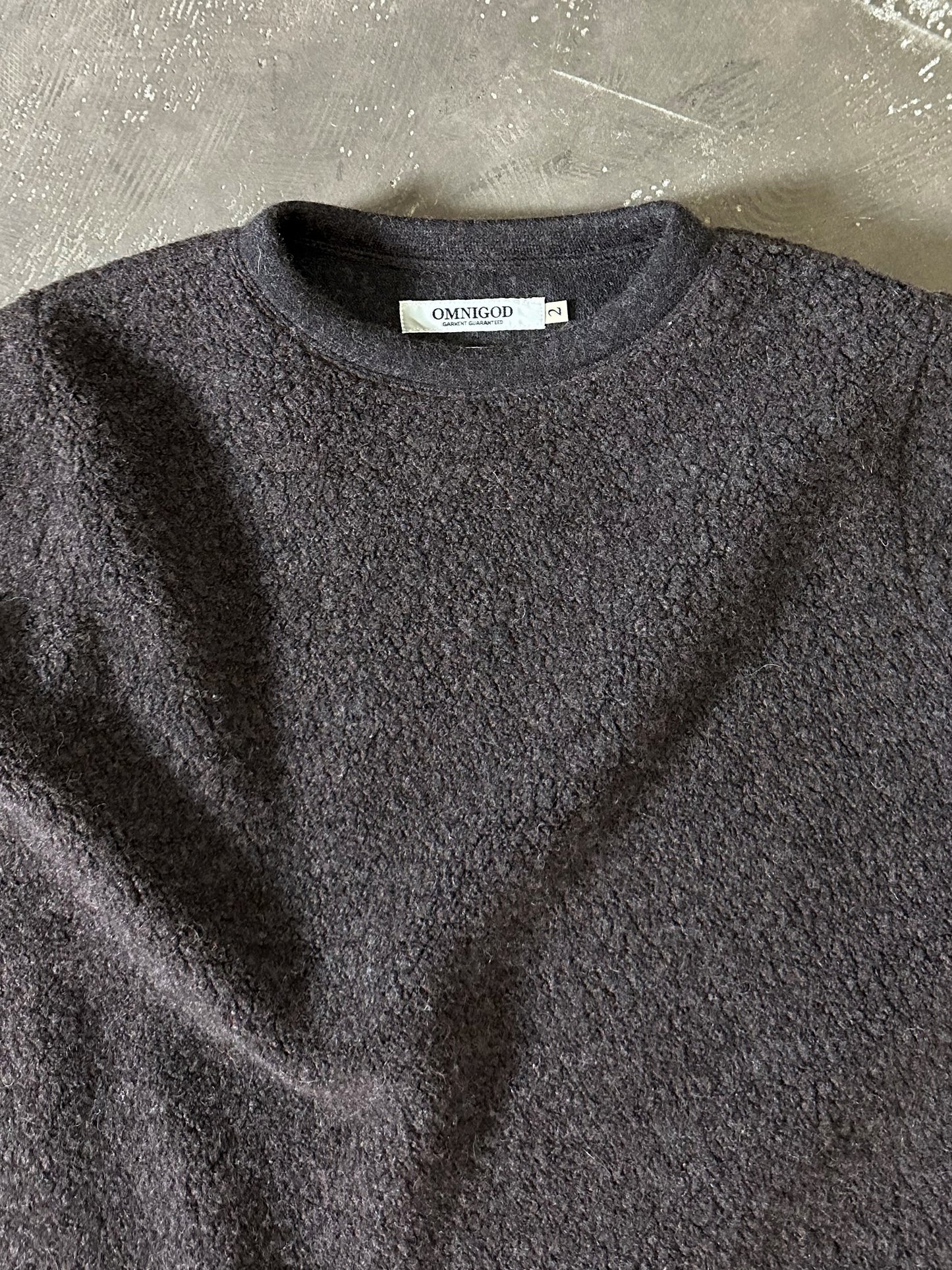 ウールパイルクルーネックトレーナー / Wool pile crew neck trainer