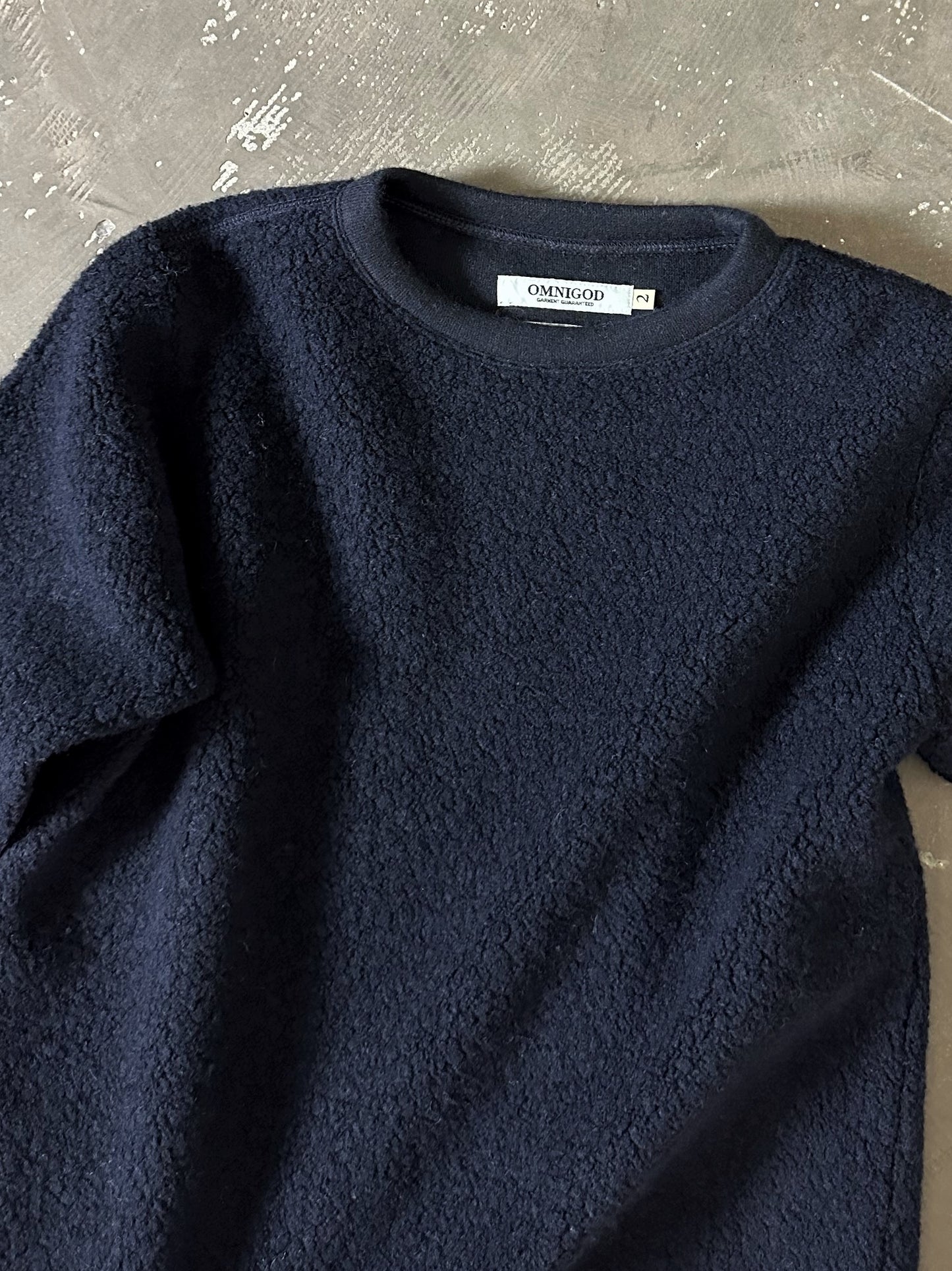 ウールパイルクルーネックトレーナー / Wool pile crew neck trainer