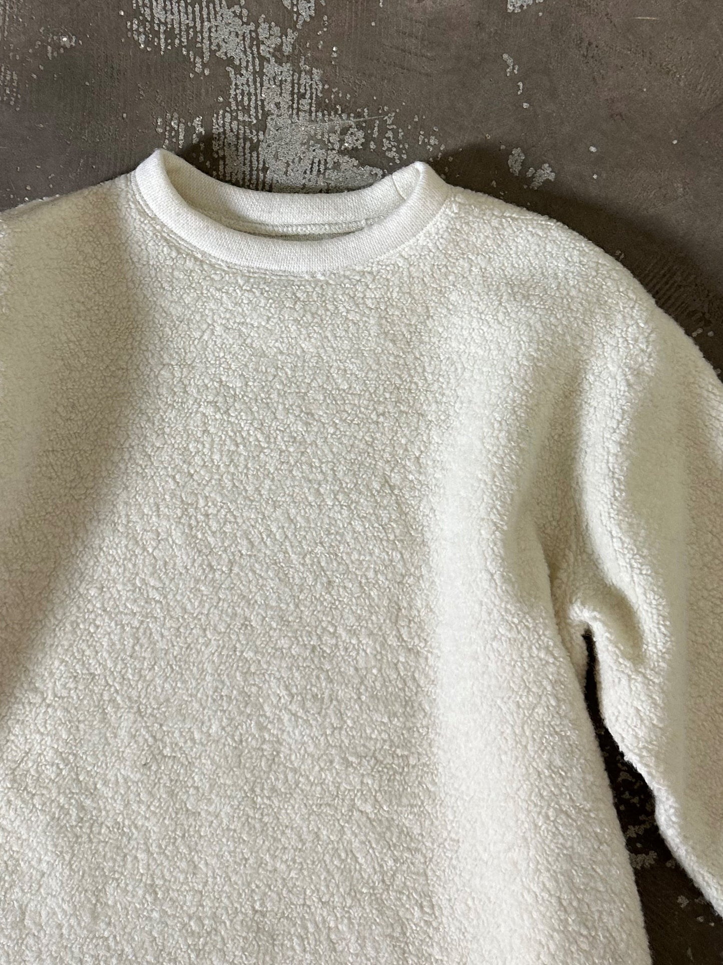 ウールパイルクルーネックトレーナー / Wool pile crew neck trainer