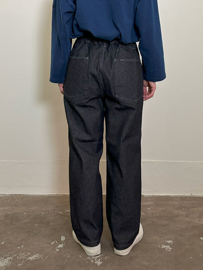 ブラックデニムPWイージーパンツ / Black Denim PW easy pants