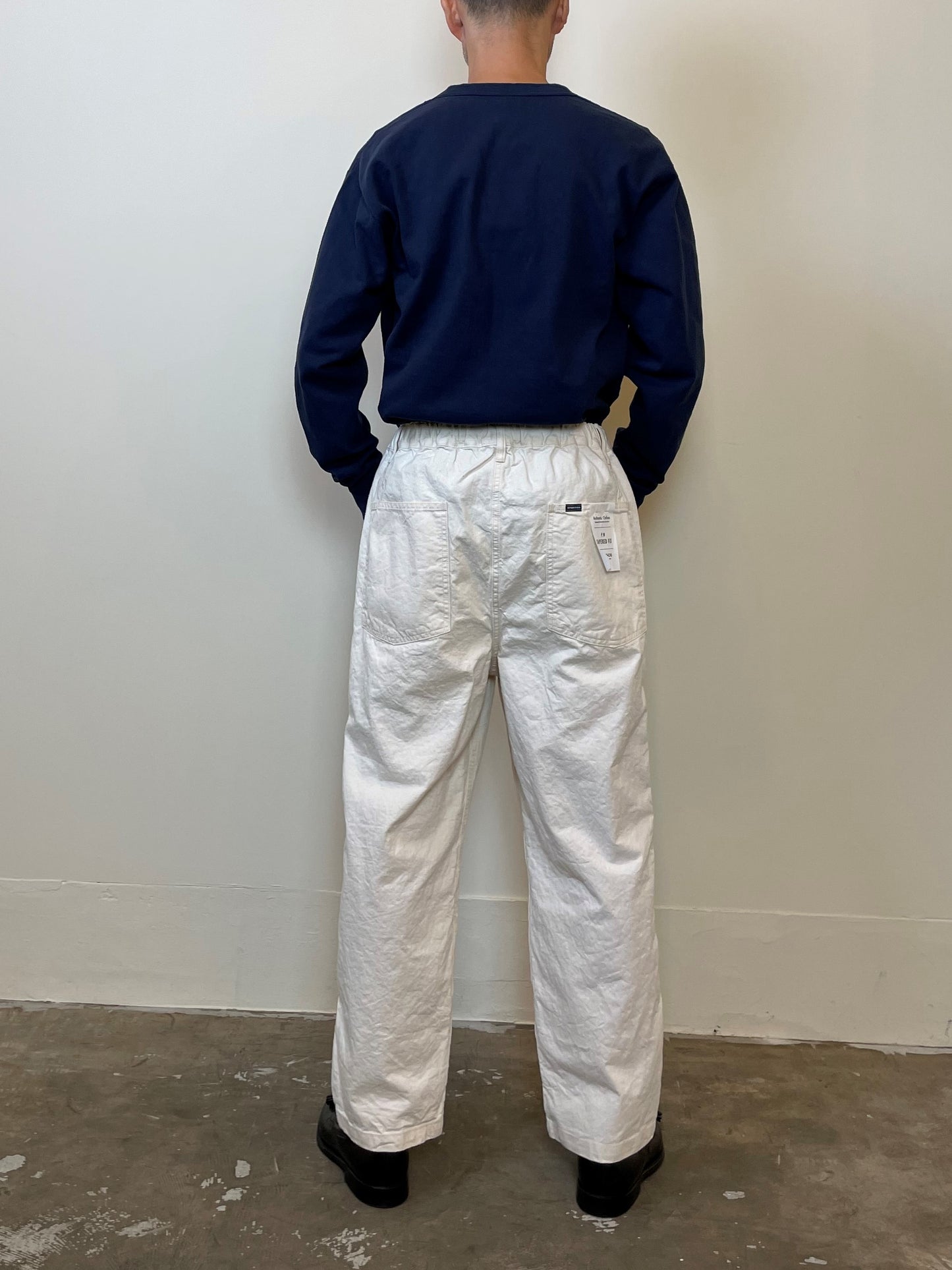 生成デニムPWイージーパンツ / Natural nep denim PW easy pants