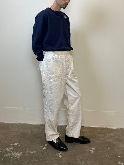 生成デニムPWイージーパンツ / Natural nep denim PW easy pants