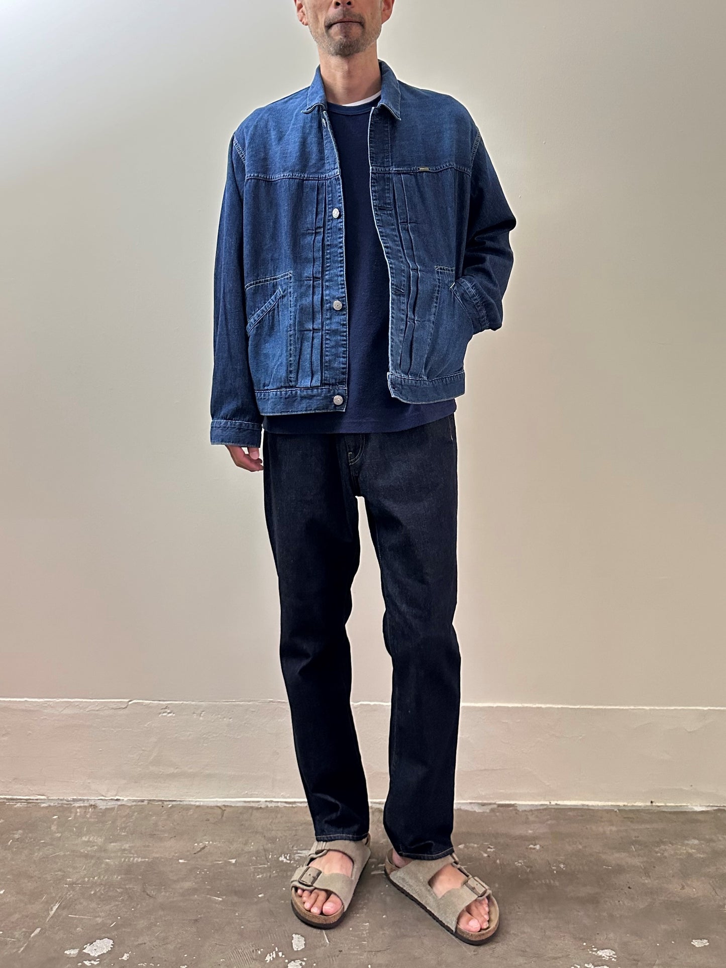 ショートワークジャケット ユーズドウォッシュ / Short work jacket Used wash