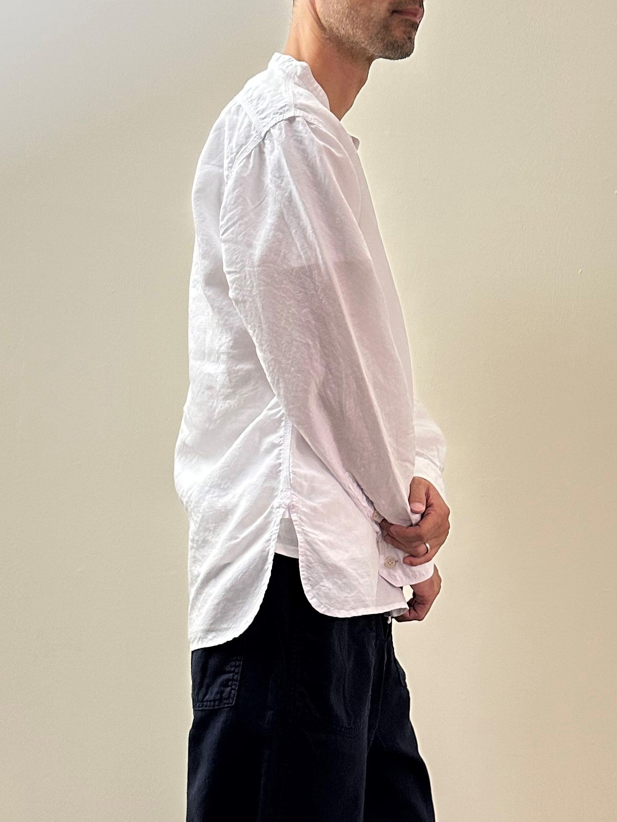 スタンドカラーワークシャツ / Stand collar work shirt