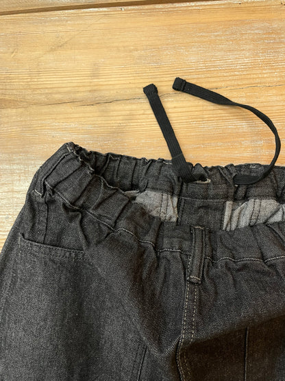 ブラックデニムPWイージーパンツ / Black Denim PW easy pants