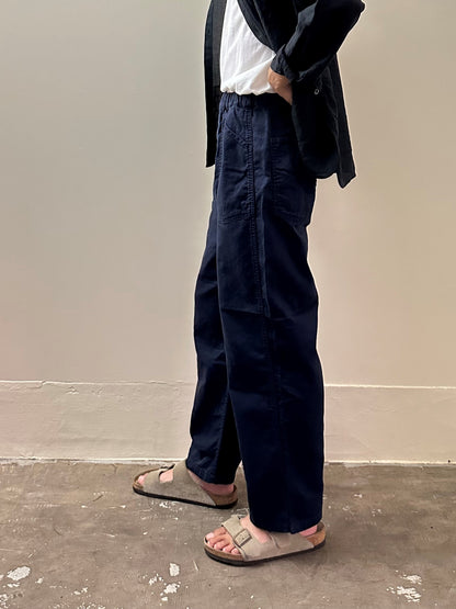 綿麻PWイージーパンツ / Cotton Linen Denim PW easy pants
