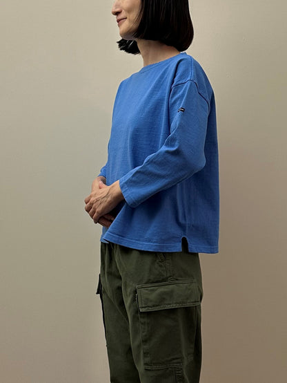 ボートネックマニッシュチューブシャツ / Boat neck mannish Tube shirt
