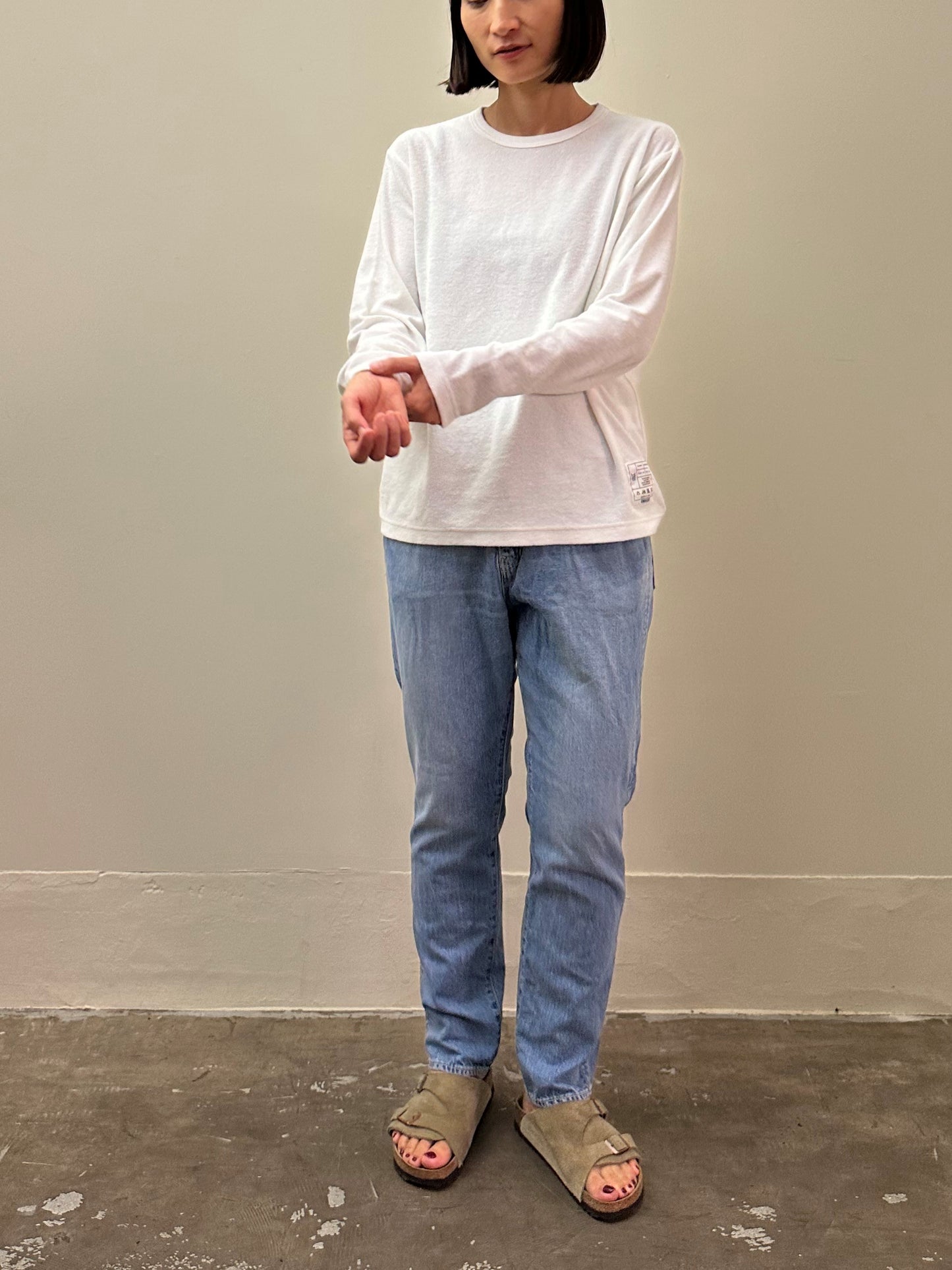 パイルクルーネックTシャツ / Pile Crew neck T-shirt