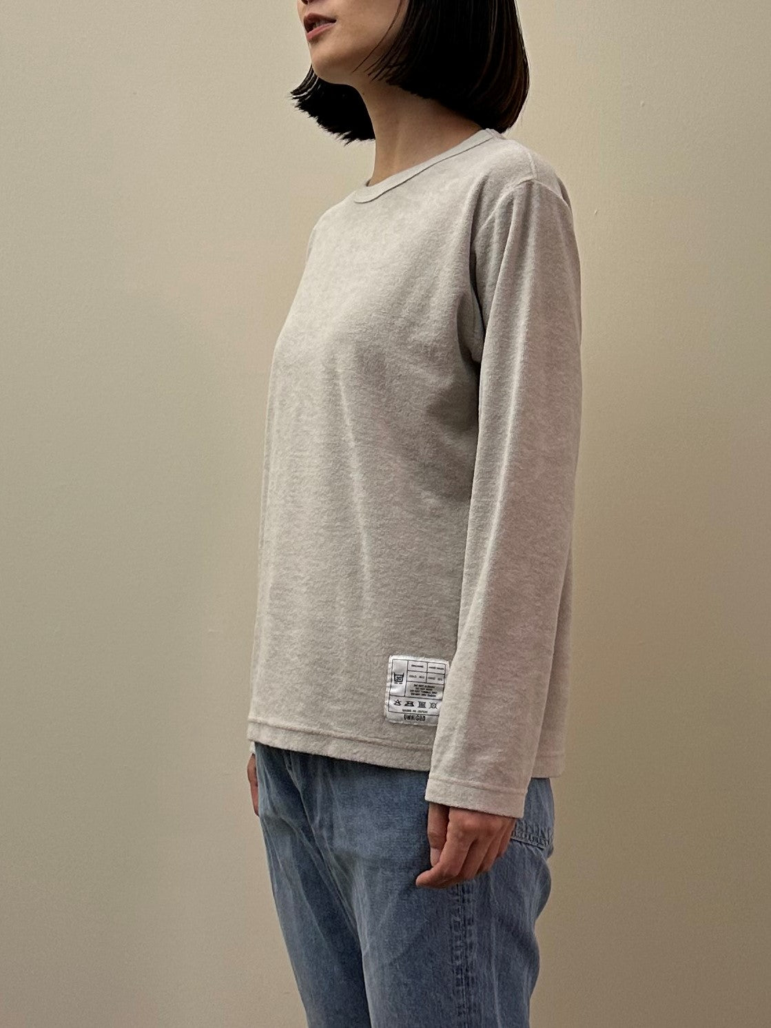 パイルクルーネックTシャツ / Pile Crew neck T-shirt