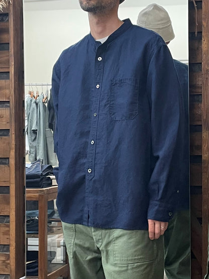 スタンドカラーワークシャツ / Stand collar work shirt