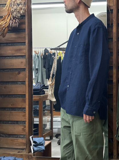 スタンドカラーワークシャツ / Stand collar work shirt