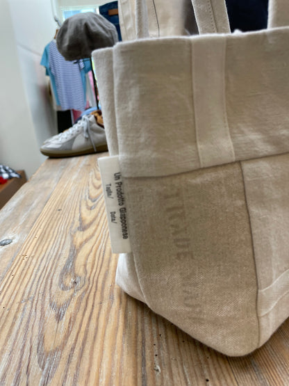 ARTEPOVERA ユーズドフランスシーツバック S / Used France Sheets Bag S