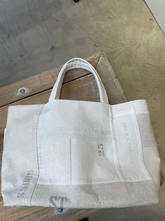ARTEPOVERA ユーズドフランスシーツバック L / Used France Sheets Bag L