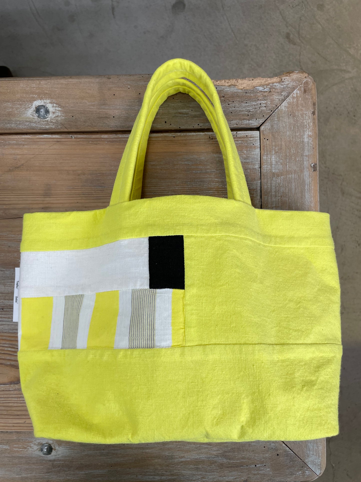 ARTEPOVERA インドコットンストライプバッグ M / India cotton stripe Bag M