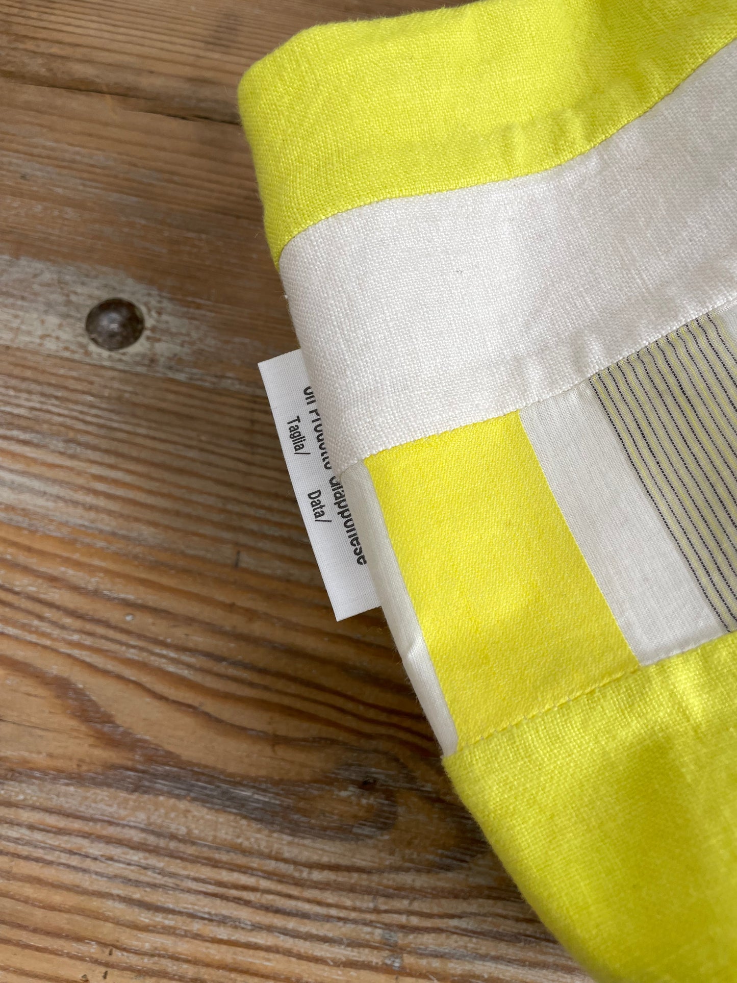 ARTEPOVERA インドコットンストライプバッグ M / India cotton stripe Bag M