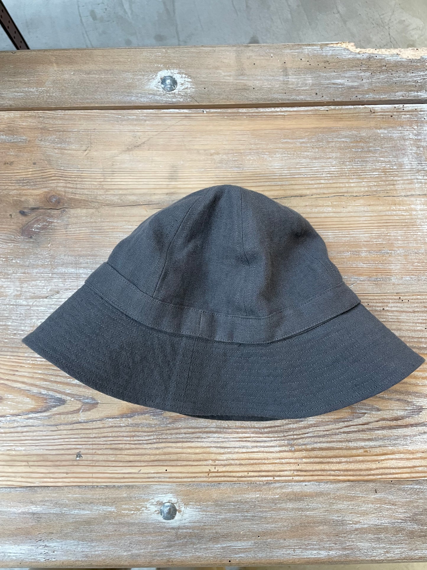 ARTEPOVERA  リネンキャンバス６枚ハギラウンドハット / Linen canvas Round Hat