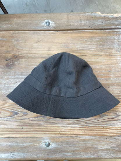 ARTEPOVERA  リネンキャンバス６枚ハギラウンドハット / Linen canvas Round Hat