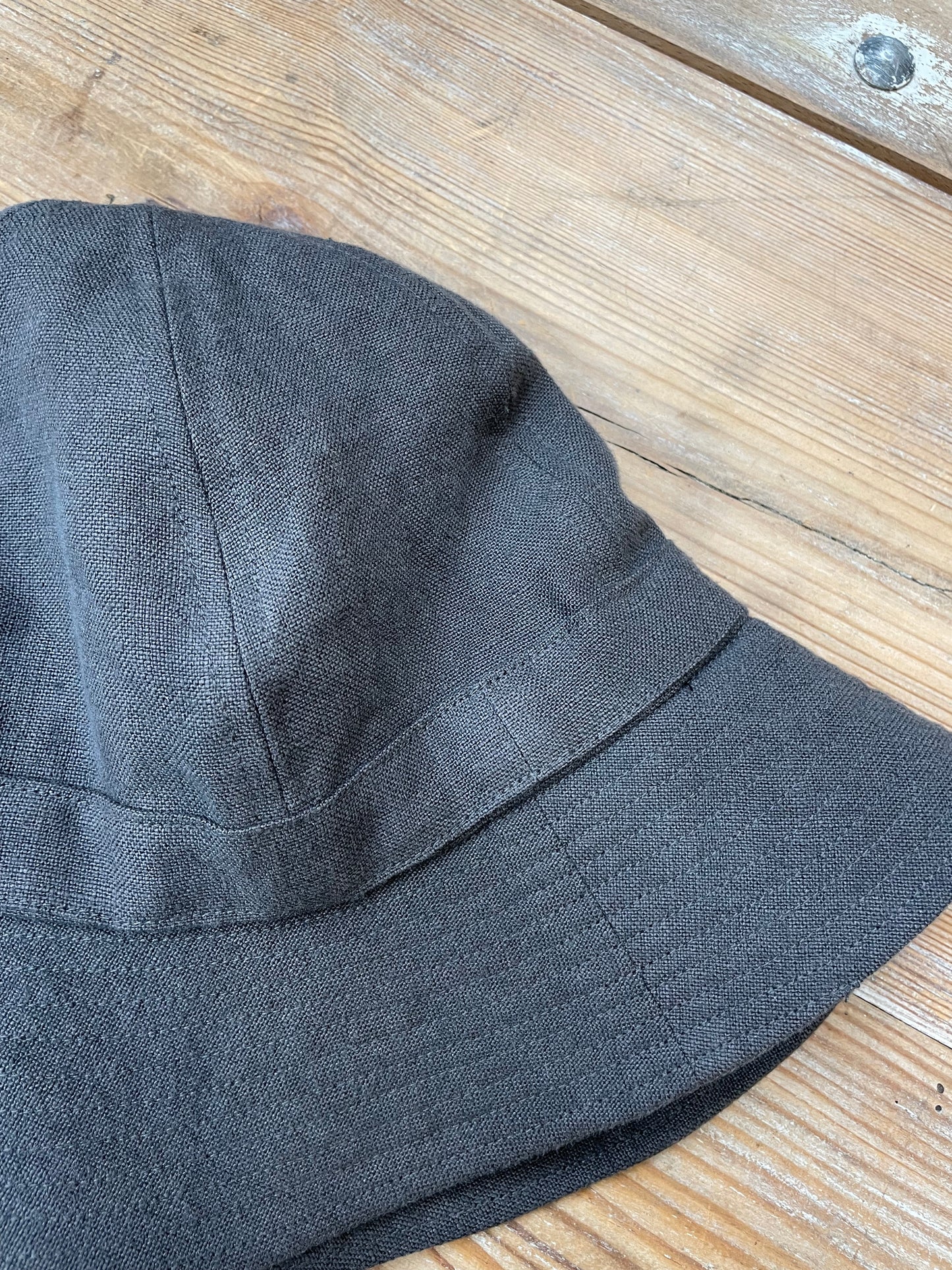 ARTEPOVERA  リネンキャンバス６枚ハギラウンドハット / Linen canvas Round Hat