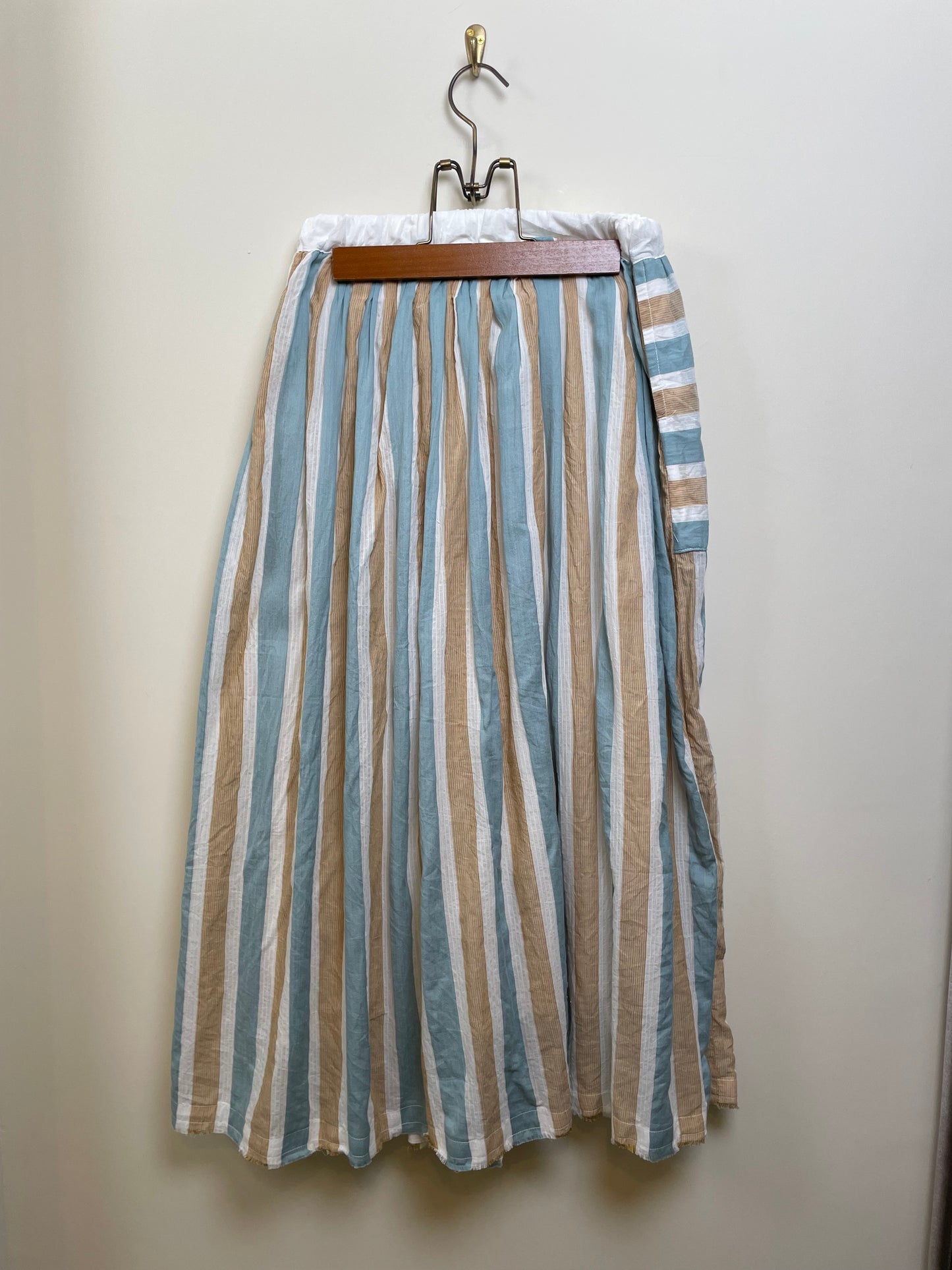 ARTEPOVERA インドコットンストライプギャザースカート / India cotton stripe gather skirt