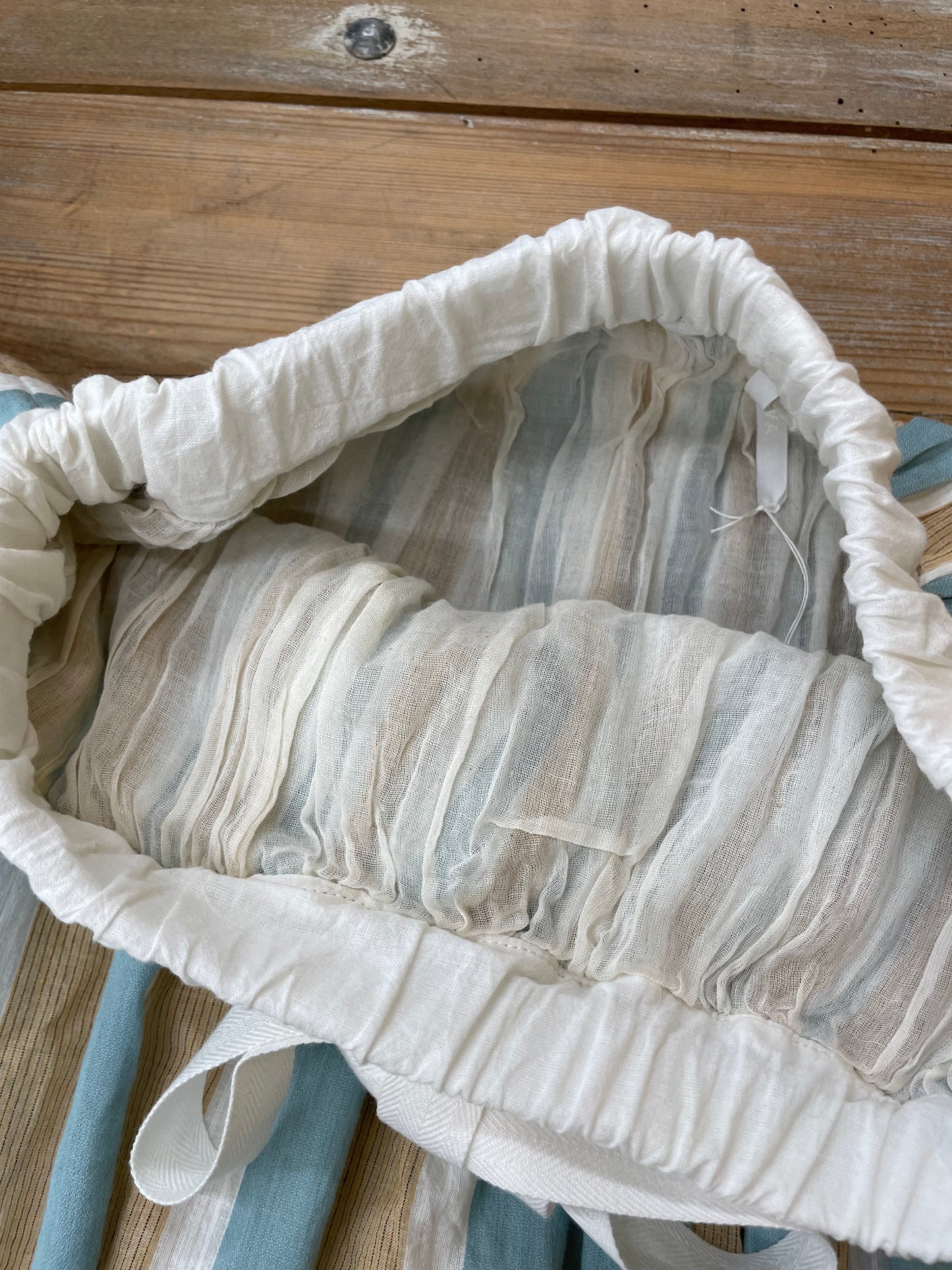 ARTEPOVERA インドコットンストライプギャザースカート / India cotton stripe gather skirt