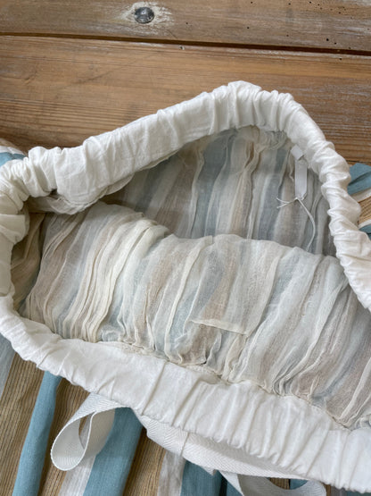 ARTEPOVERA インドコットンストライプギャザースカート / India cotton stripe gather skirt