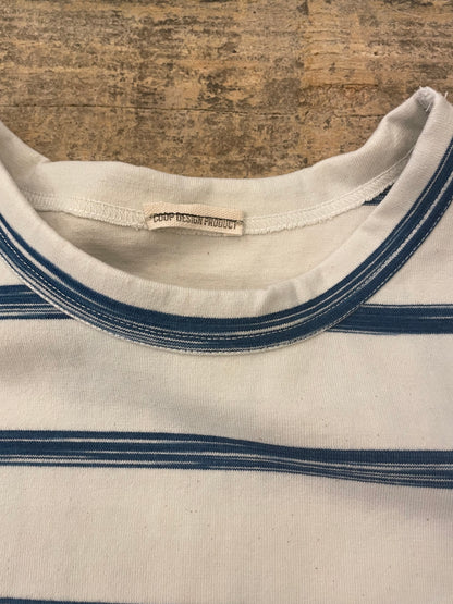 藍染めボーダーリラックスＴシャツ / AI dyeing Border relax T-shirt