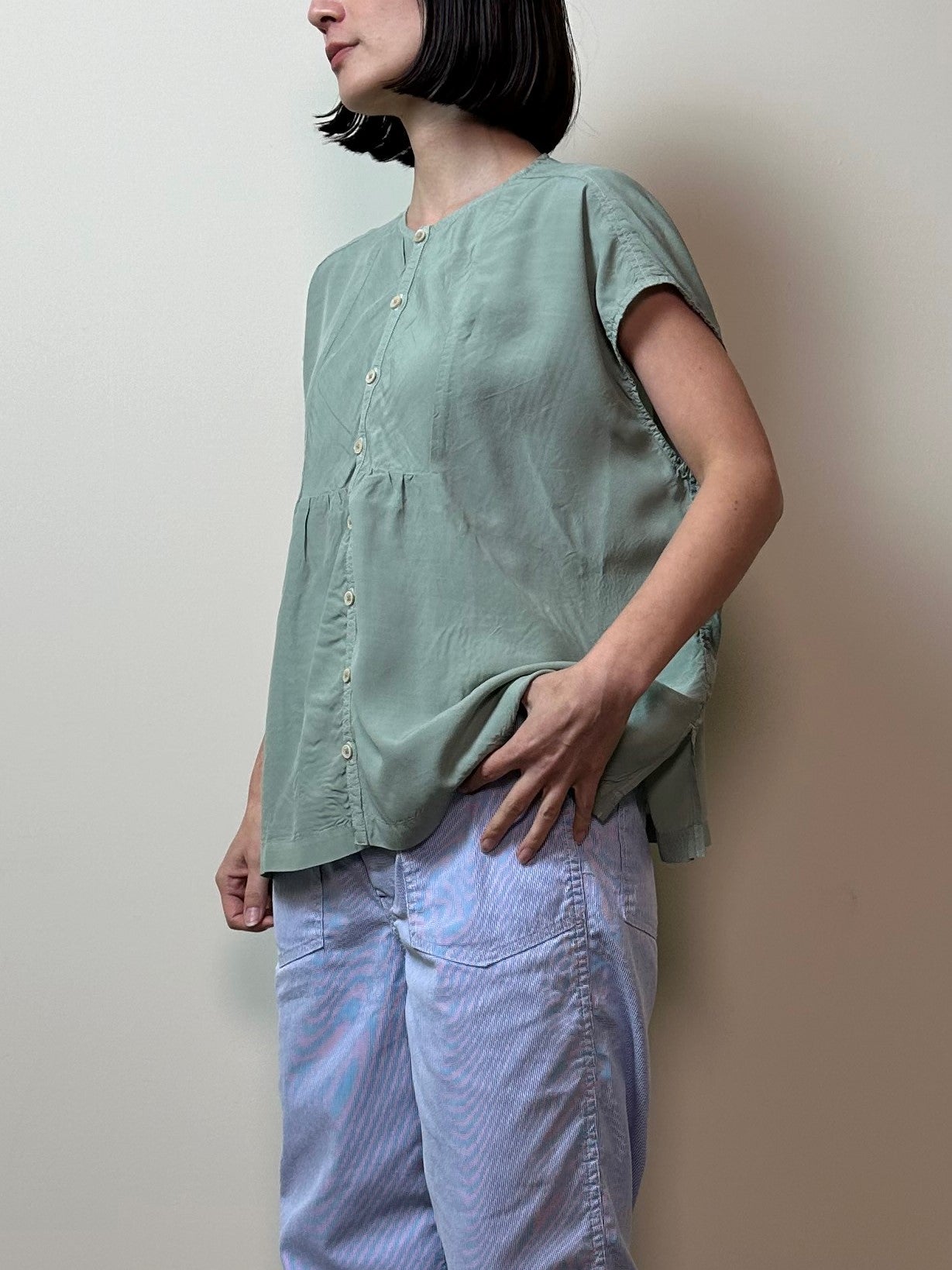 アトリエフレンチスリーブシャツ / Atelier french sleeves shirt