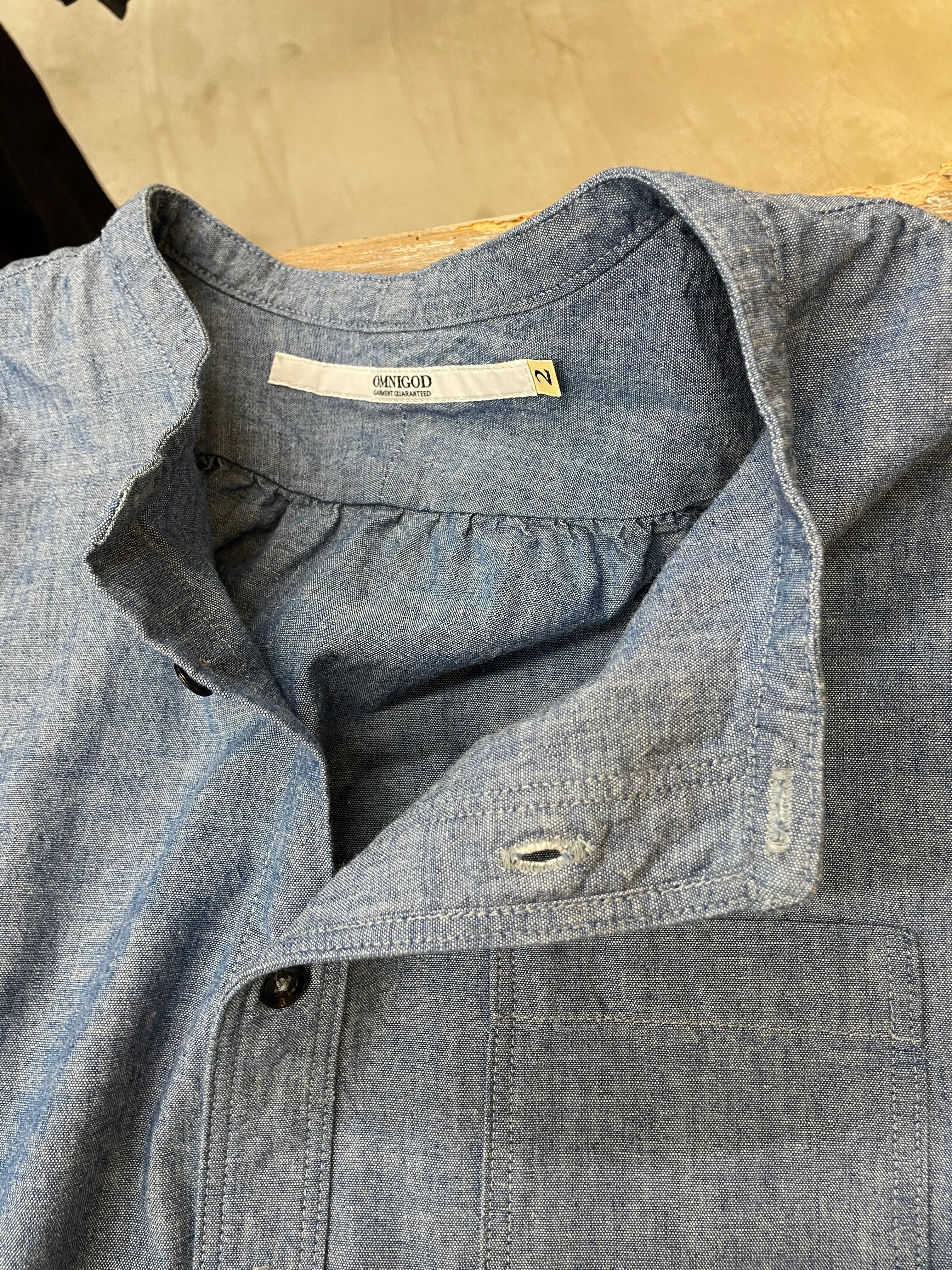 ヒーローよん◇【タグ付き未使用】Reft スタンドカラーODシャツ ヒーローよん様専用◇【タグ付き未使用】Reft スタンドカラーOD