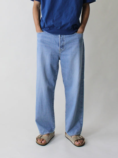 5P イージールーズジーンズ ユーズドウォッシュ/ 5P easy loose jeans Used wash