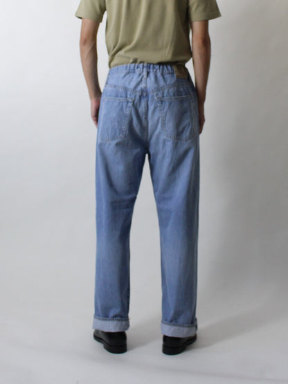 5P イージールーズジーンズ ユーズドウォッシュ/ 5P easy loose jeans Used wash