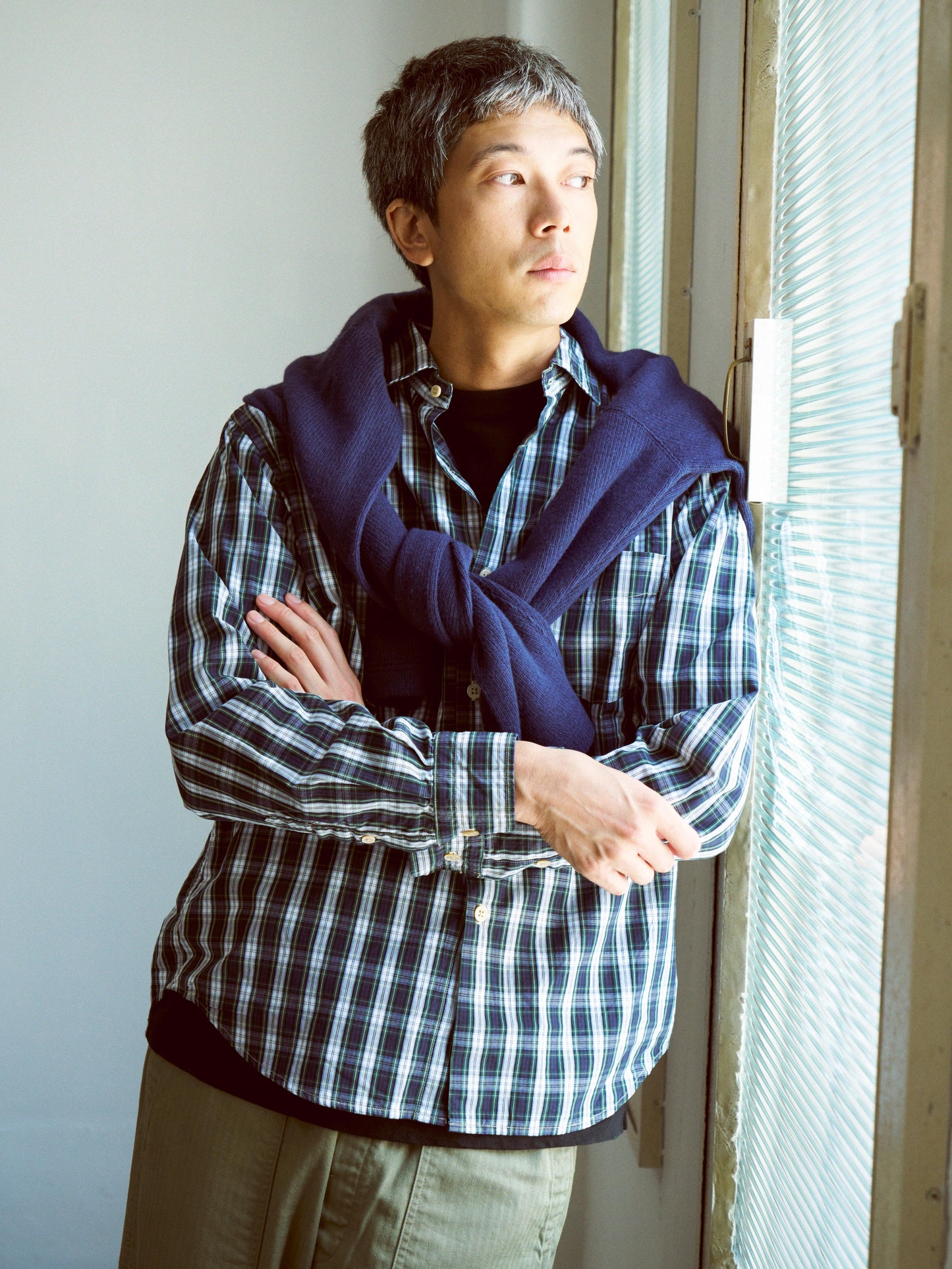 スプレッドカラーシャツ / Spread collar shirt