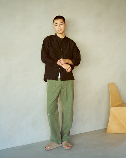 スタンドカラーワークシャツ / Stand collar work shirt
