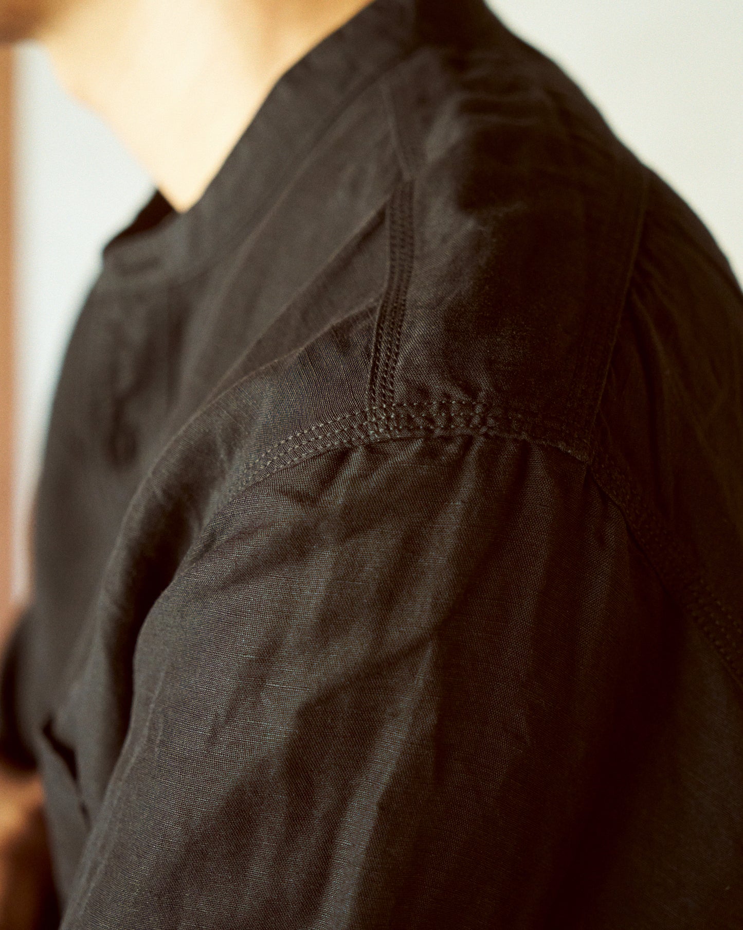 スタンドカラーワークシャツ / Stand collar work shirt