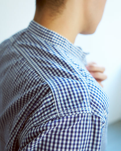 スタンドカラーワークシャツ / Stand collar work shirt